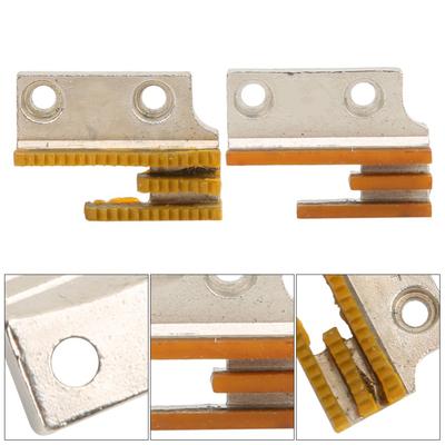 3 Rows Sewing Machine Feed Dog Silver Rubber Lockstitch Sewing Machine Parts Convenient Industrial Grade Toothless Feed Dog