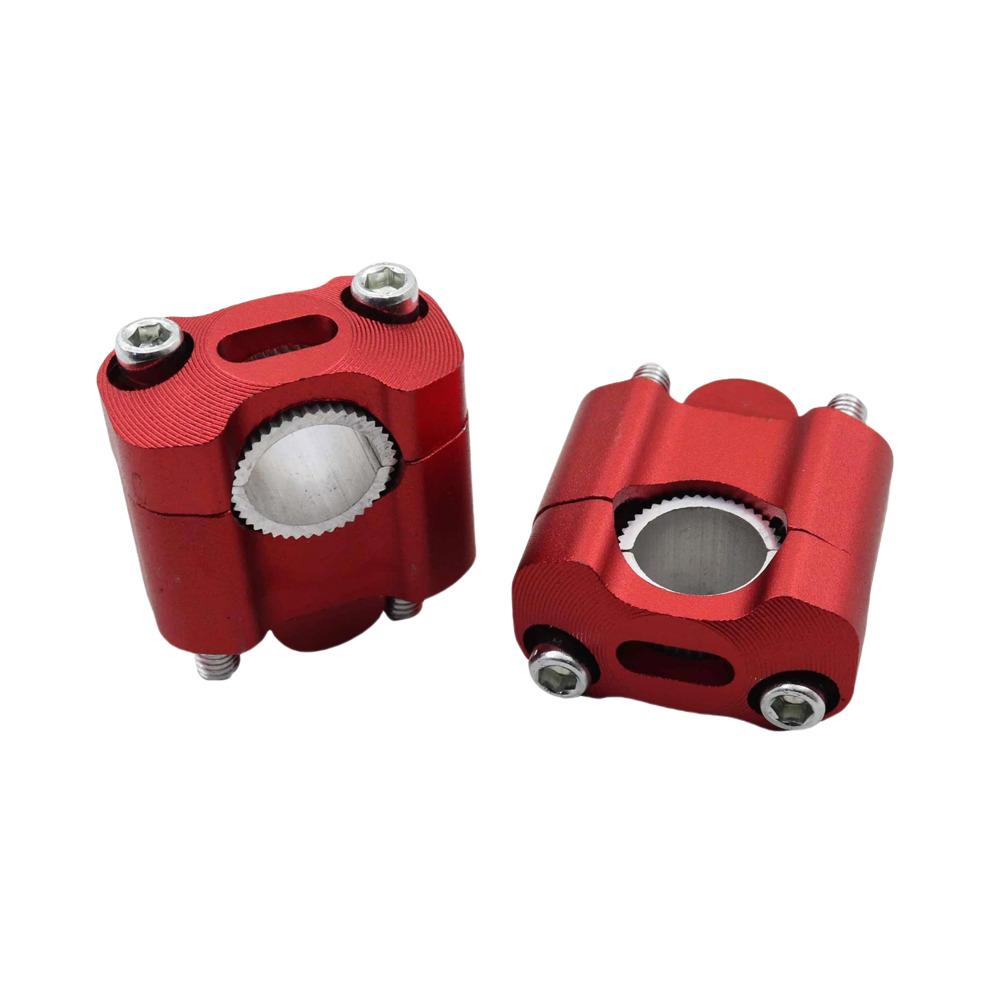 Aluminum Handlebar Clamp Protector Motorcycle Handlebar Clamp Handlebar Risers Adapter Stylish Appearance For Motorcycles