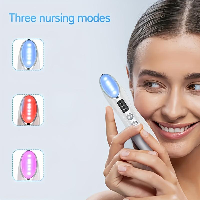 USB Rechargeable Eye Beauty Instrument Multi-gear Adjustment Vibration Massage Ergonomic Design Delicate Metal Surface