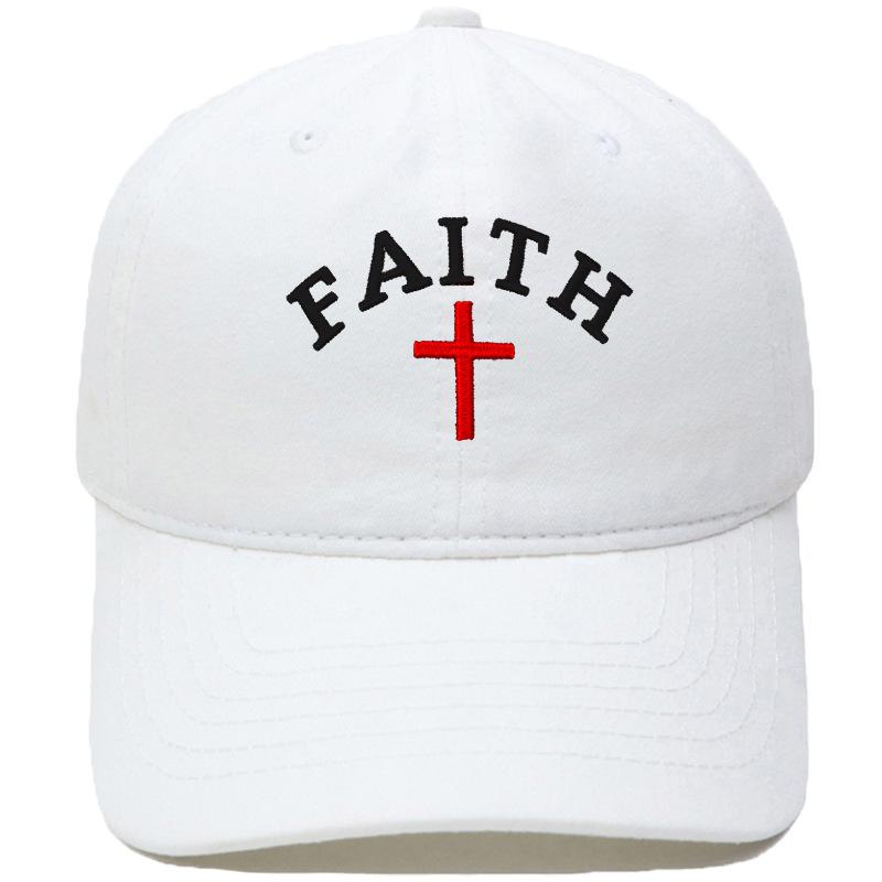 Hot Sale FAITH Alphabet Embroidery Baseball Cap Washed Retro Daddy Hat Men's and Women's Casual Shade Daddy Hat
