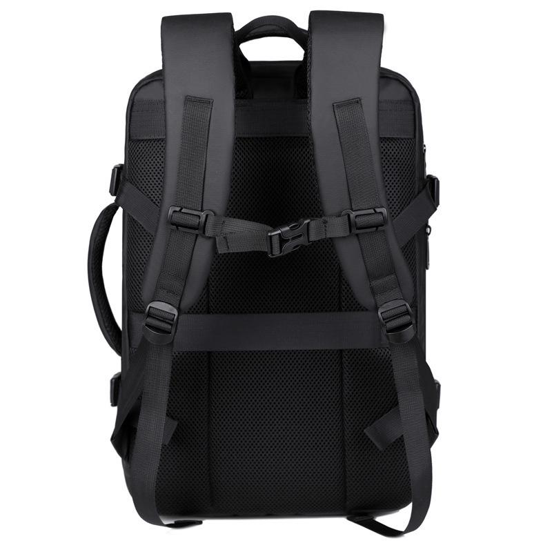 High-End Leather Film Water-Repellent Business Backpack with Large Capacity