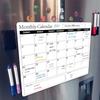 Rewritable Magnetic Whiteboard Refrigerator Calendar Message Board Monthly Planner Board