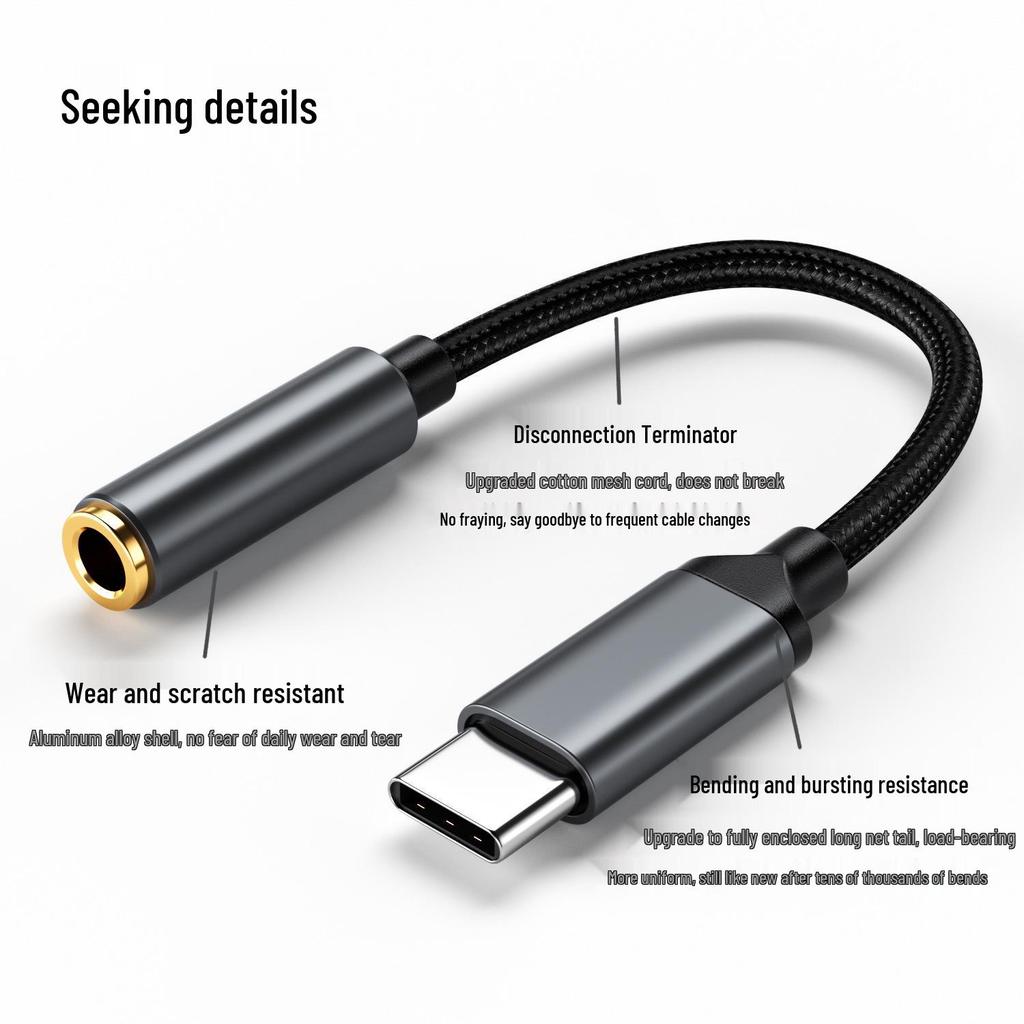 USB-C to 3.5mm Audio Adapter for Android Phones
