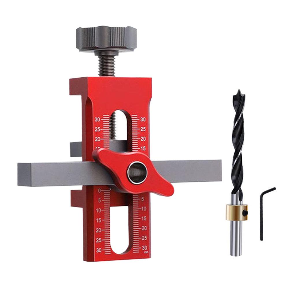 Cabinet Door Quick Leveling Device 2 in 1 Positioning Installation Jig Door Panel Mounting Rebounding Device Drilling Locator