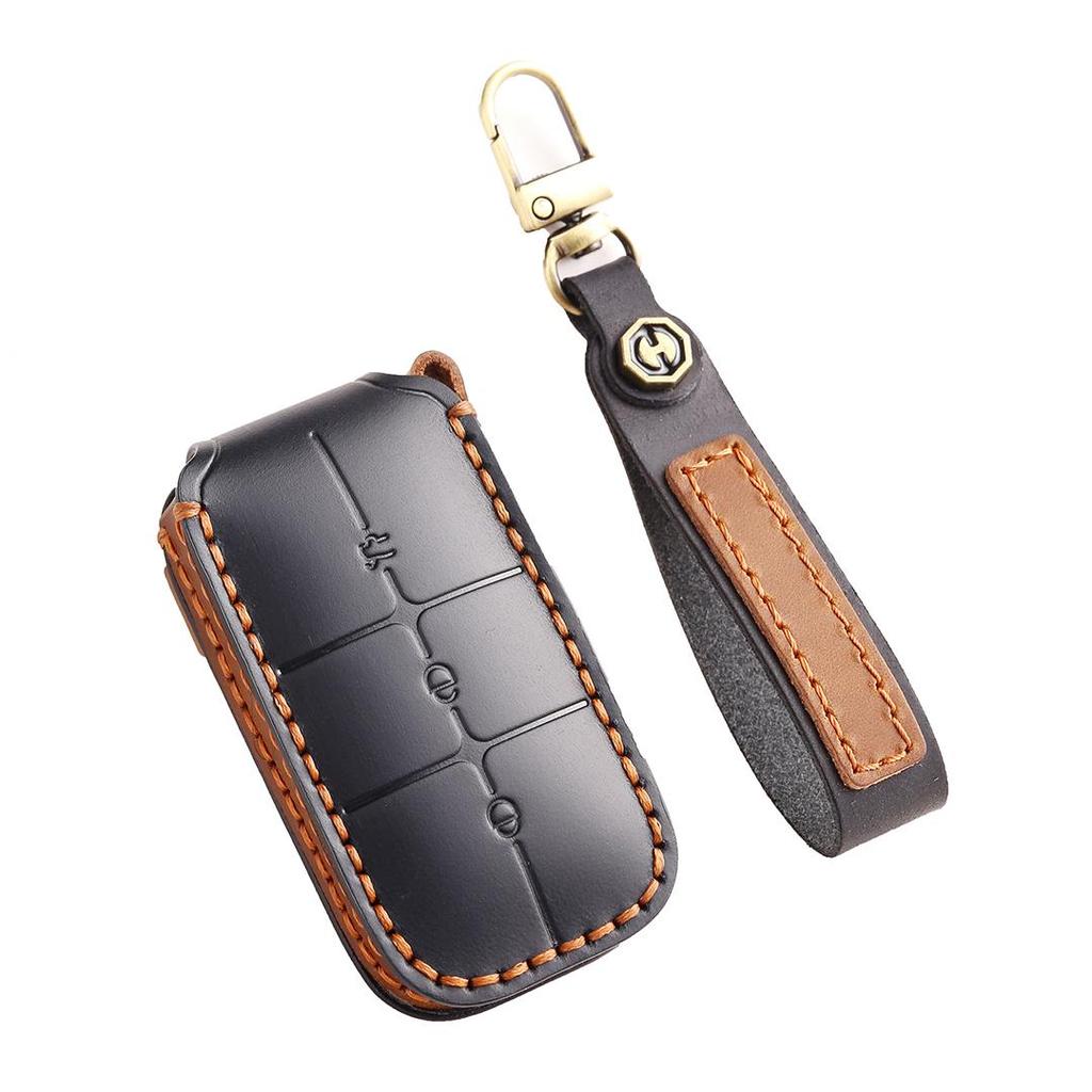 Suitable for Geely Bank Automobiles Handmade Cowhide High-End Car Key Cover