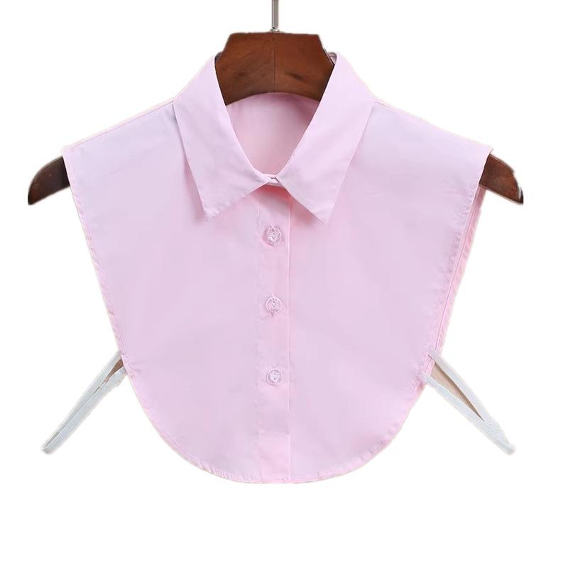 Unisex Versatile False Collar | Decorative Polyester Cotton Stand-Up Collar with Pointed Design