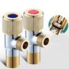 Industrial Strength Angle Valves Anti Corrosion Thickened Anti Burst Brass Angle Valves for Water Flows Control Systems