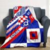Dinamo Zagreb Print Flanelldecke Hohe Qualität Warm Bequem Decke für Alle Jahreszeiten Perfekt für Geschenke Heimdekoration