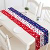 Independence Day Cotton Linen Table  Runner Dresser Scarves Truck Non-Slip  Usa Flag Decor