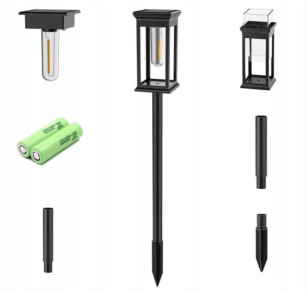 Solar-Gartenleuchten, LED-Solarleuchten, 2 Stück