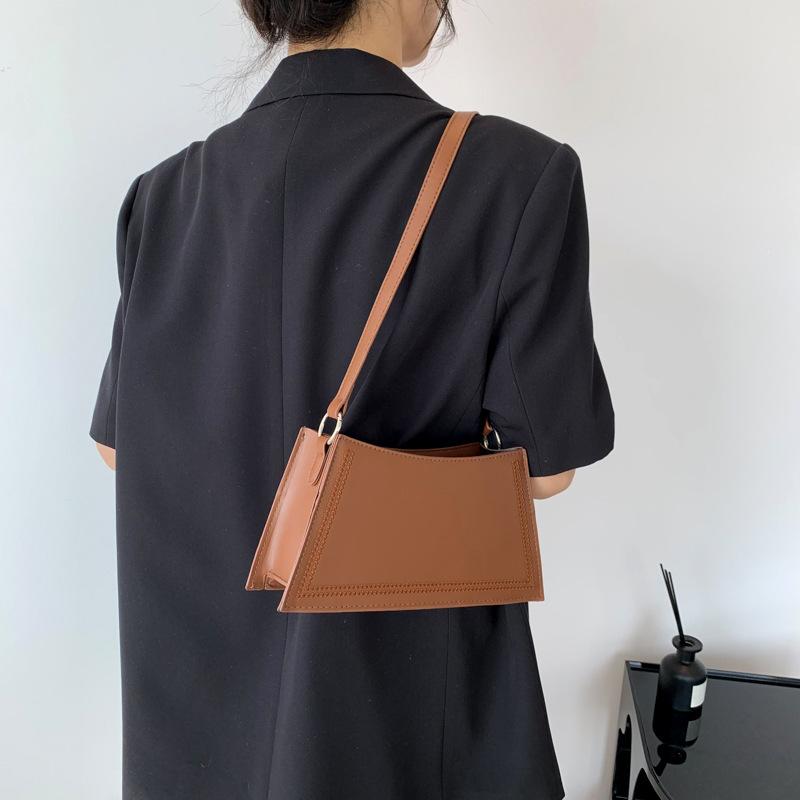 New 2025 Spring New Retro Candy Color Small Square Bag Solid Color Underarm Bag Casual Fashion Shoulder Handbag