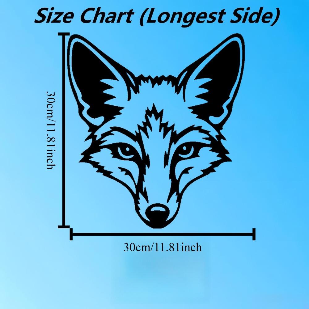 Laser Cut Metal Fox Wall Art Modern Rustic Decor Home Office Cabin Gift