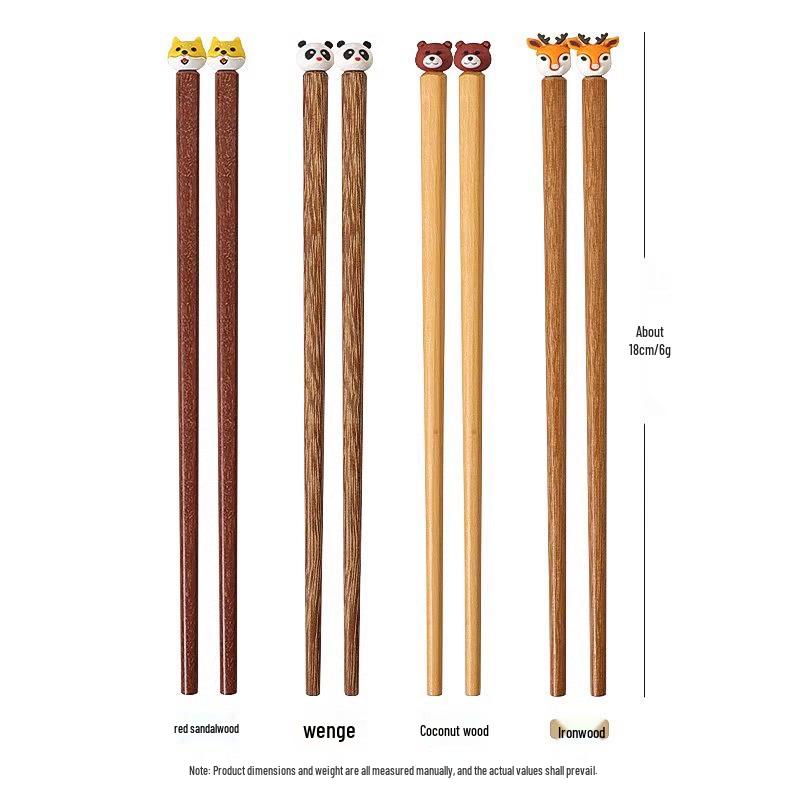 High-End Baby Training Chopsticks - Cartoon Wooden, Anti-Mold Design for Kids