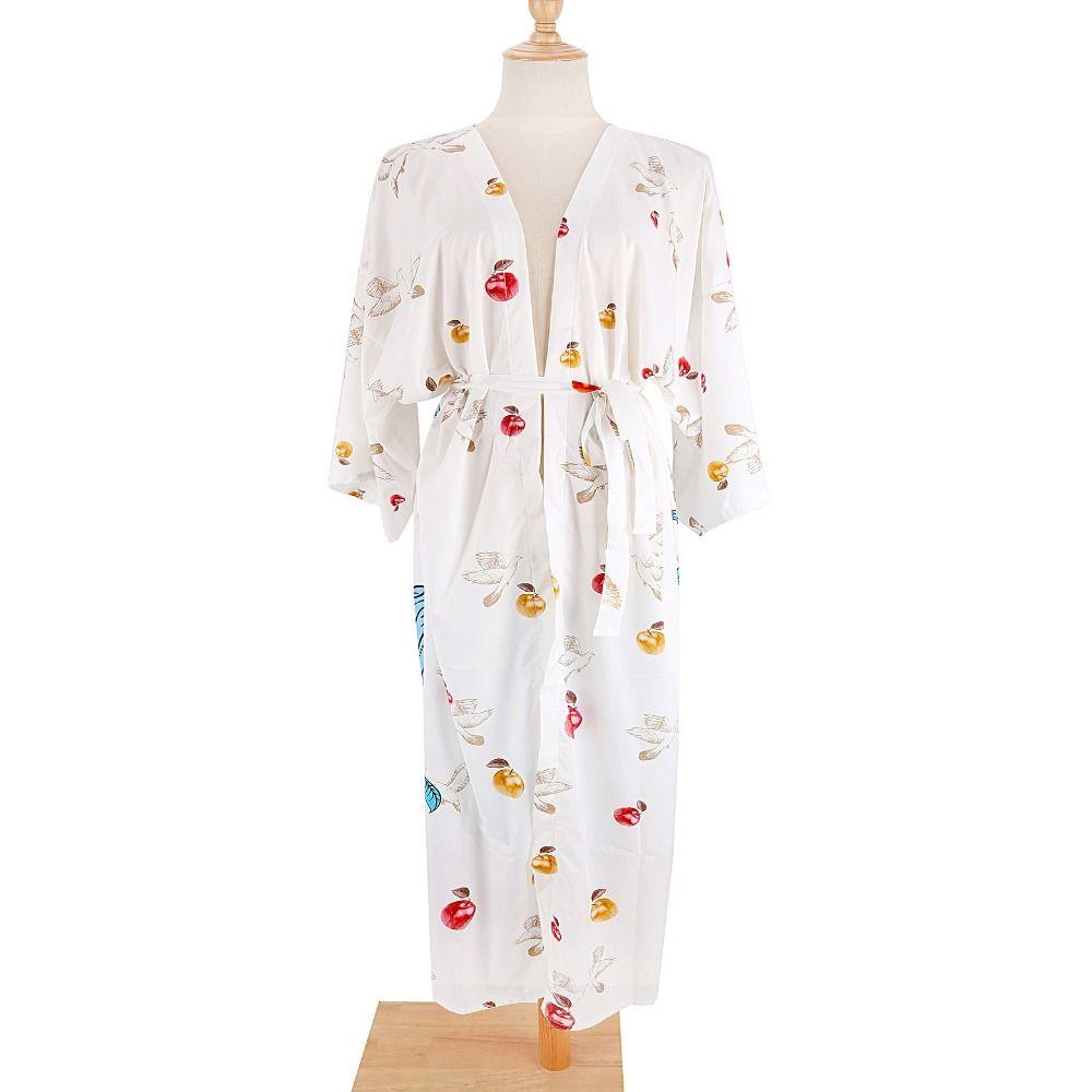 Boho Bikini Cover-ups Peacock Print Loose Maxi Dress Fashion Long Dress Beachwear For Women