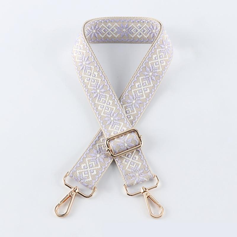 New Women's Crossbody Canvas Bag with Woven Bag Wide Shoulder Strap Replacement Bag Shoulder Strap Versatile Fashion Accessories