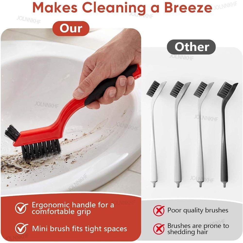 Xiaomi 1-10Pcs Nylon Cleaning Brushes for Tight Spaces, Non Scratch Detail Cleaning Brush for Window Tracks, Kitchen, Bathroom, Car