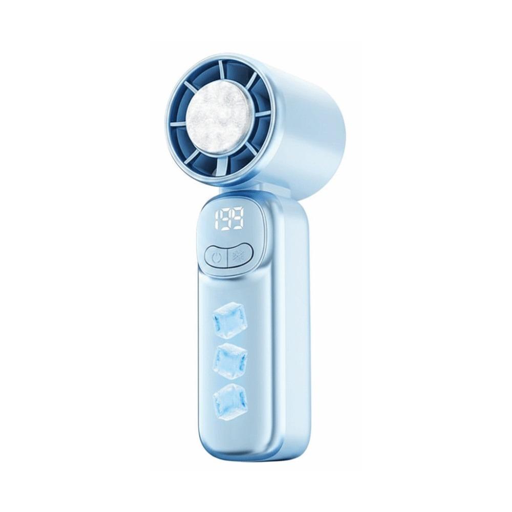 Mini Size Portable Cooling Fan USB Charging Ice-Cooled Fan High-Speed Cooling Fan  Desktop Use синий