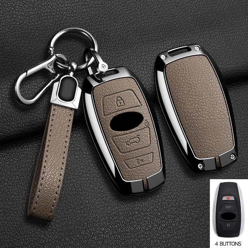 Zinc Alloy Car Key Case Cover Keychain For Subaru BRZ XV SV Forester Legacy Outback Crosstrek Impreza WRX Ascent Key Accessories
