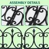 5pcs Weather Resistant Garden Edging Border 23in ×13in Plastic Landscape Barrier  Flower Bed
