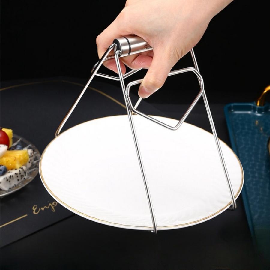 

Зажим против ожогов Бытовой зажим против ожогов для тарелок из нержавеющей стали Кухонные гаджеты Многофункциональный зажим для тарелок