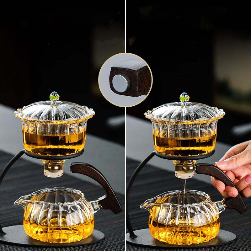 Creative Heat-resistant Teapot Glass Automatic Tea Making Pu'er Scented Kung Fu tea Tea Set Infuser Drinking Tea Maker