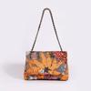 Embroidery sequined shoulder bag summer new niche woven straw bag high-end large-capacity armpit bag