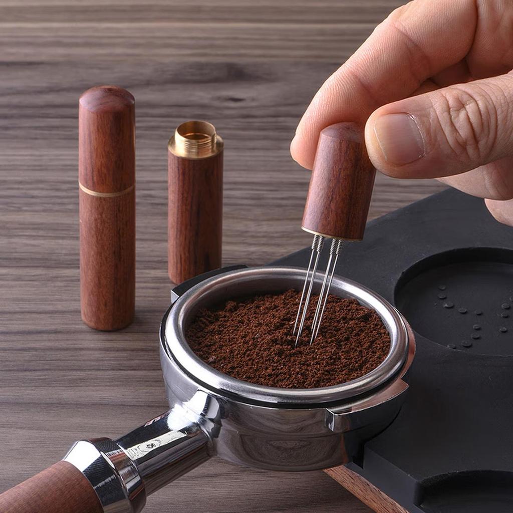 CLITON Coffee Powder Dispenser And Tamper, Mocha Maker, Coffee Powder Mixer, Block Breaker, Mini Powder Distributor