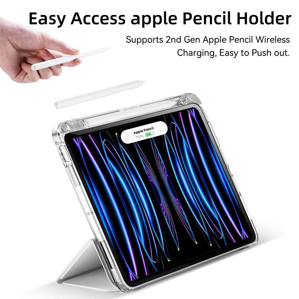For iPad Air 11 Case iPad 10th Generation 11th A16 9th Cover Gen iPad Pro11 4 5 10.9in 12.9 M2 M3 M4 Pencil Holder Case