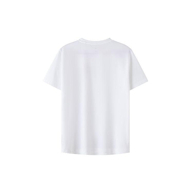 Li Ning Logo Sports Round Neck Short Sleeve T-Shirt Men Tops White Black YTST073-4