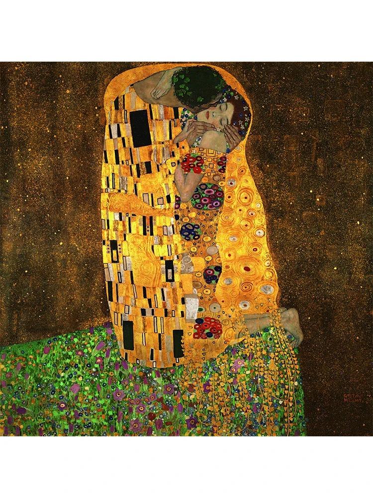 Gustav Klimt słynne obrazy kwiaty plakat z krajobrazem płótno malarstwo klasyczna reprodukcja Wall Art do pokoju Home Decor