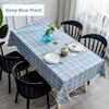 Waterproof and Oil-proof Solid Color PVC Table Cloth Anti-scalding and Washable Plaid Table Cloth Simple Rectangular Round Table Cover Cloth