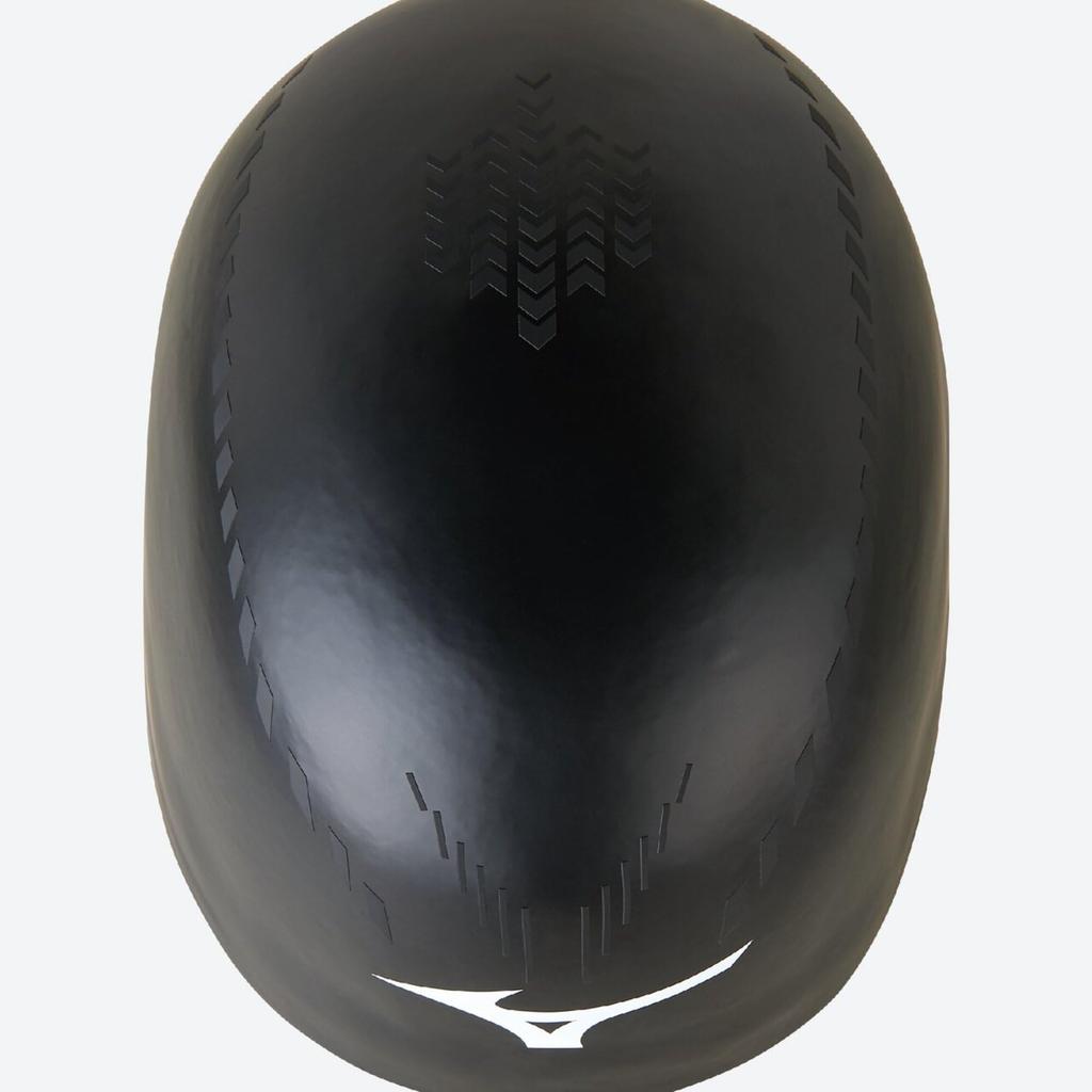 Mizuno GX SONIC RC PLUS N2JWA500 09 Silicone Swim Cap for Competitive Unisex Free Size Swimming, (Ear Coverage), Black,