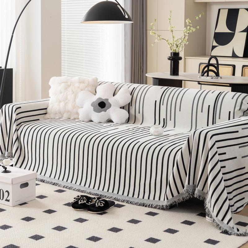 Simple Cover Sofa for 3 Seater Living Room Anti Scratch Chenille Universal Armchair Towel Blanket Dustproof One Piece