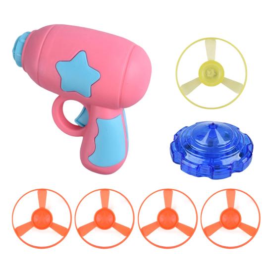 Kočičí hračka LED vystřelovač létajících talířů Hra uvnitř i venku Oslnivá noční sledovací hračka s rotujícím vrtulníkem