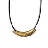 Elegant Titanium Steel Necklace Women Jewelry Adjustable Leather Cord Necklace Perfect for Daily Wear and Any Occasion