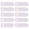 10Pcs Valve Plate Air Compressor Silent OilFree Machine Aluminum Accessories Replacement(Short Valve Plate 13x33mm )