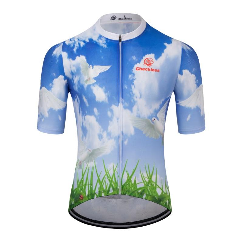 2023 New Short Sleeve Cycling Suit High Elasticity Quick Drying Road Bike Men's Summer Breathable Top