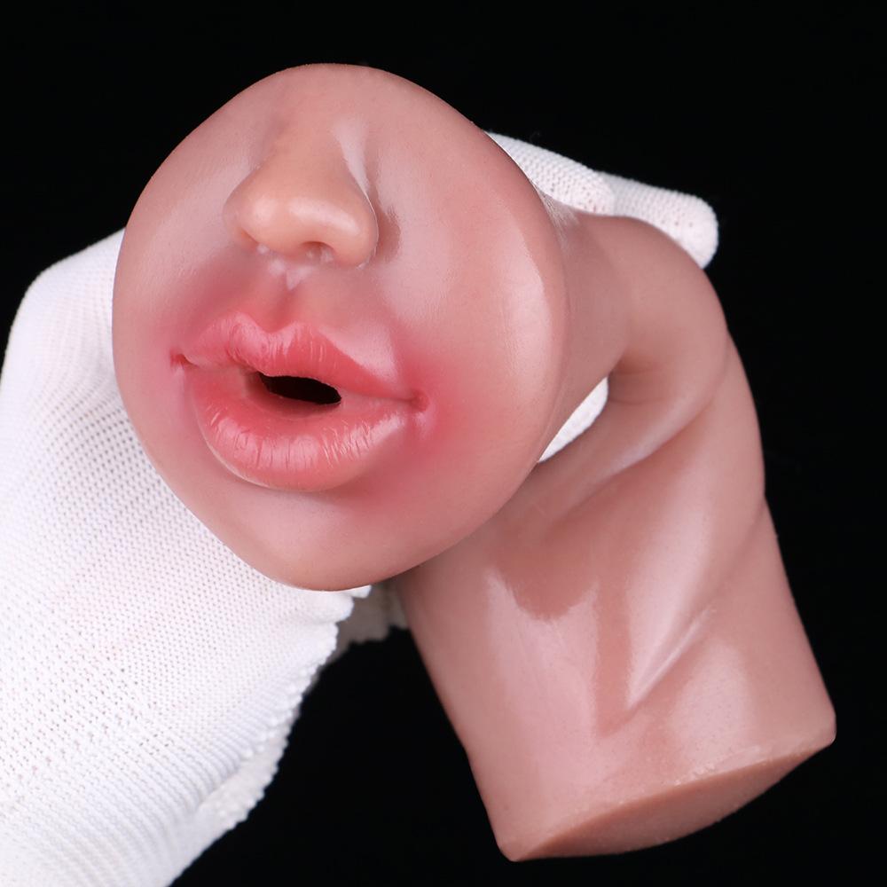 Super Soft Silicone Male Masturbator Cup - Realistic Anal & Vaginal Sex Toy for Men - Penis Trainer