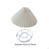 Pleated Lamp Shade Ceiling Pendant Light Cover Fan for Restaurant