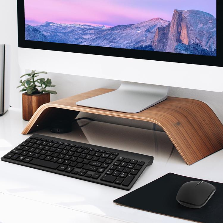Simple Design Thin 2.4g Wireless Keyboard and Mouse Combo for All-one-one Computer