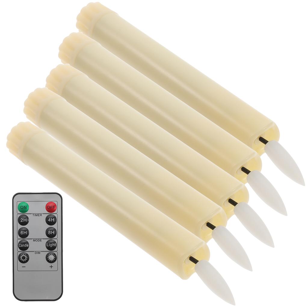 1Set Simulated LED Flameless Candles for Wedding Birthday Halloween Decorative Lights Operated LED Lamp