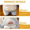 Adorable Muscular Shark Plush - Soft Stuffed Animal for Kids, Decorative Blue Shark Doll for Home, Table, Sofa, and Baby Snuggling