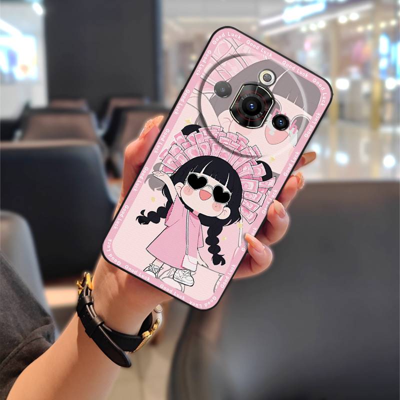 Anti-dust Cute Phone Case For ZTE Nubia Focus Pro 5G Soft Case Cartoon Back Cover Silicone Animals Waterproof Protective