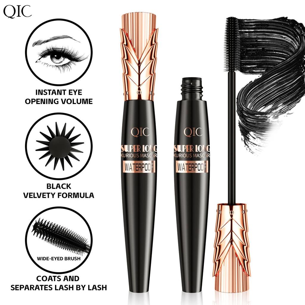 QIC mascara 5D mascara waterproof non-smudging mascara crown head mascara