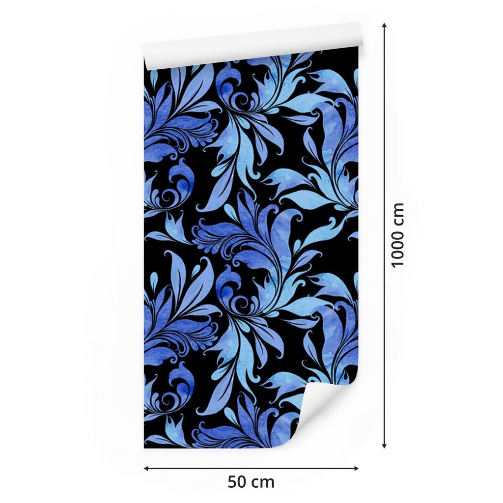 Ornamental Leaves Wallpaper for Living Room and Bedroom 50x1000