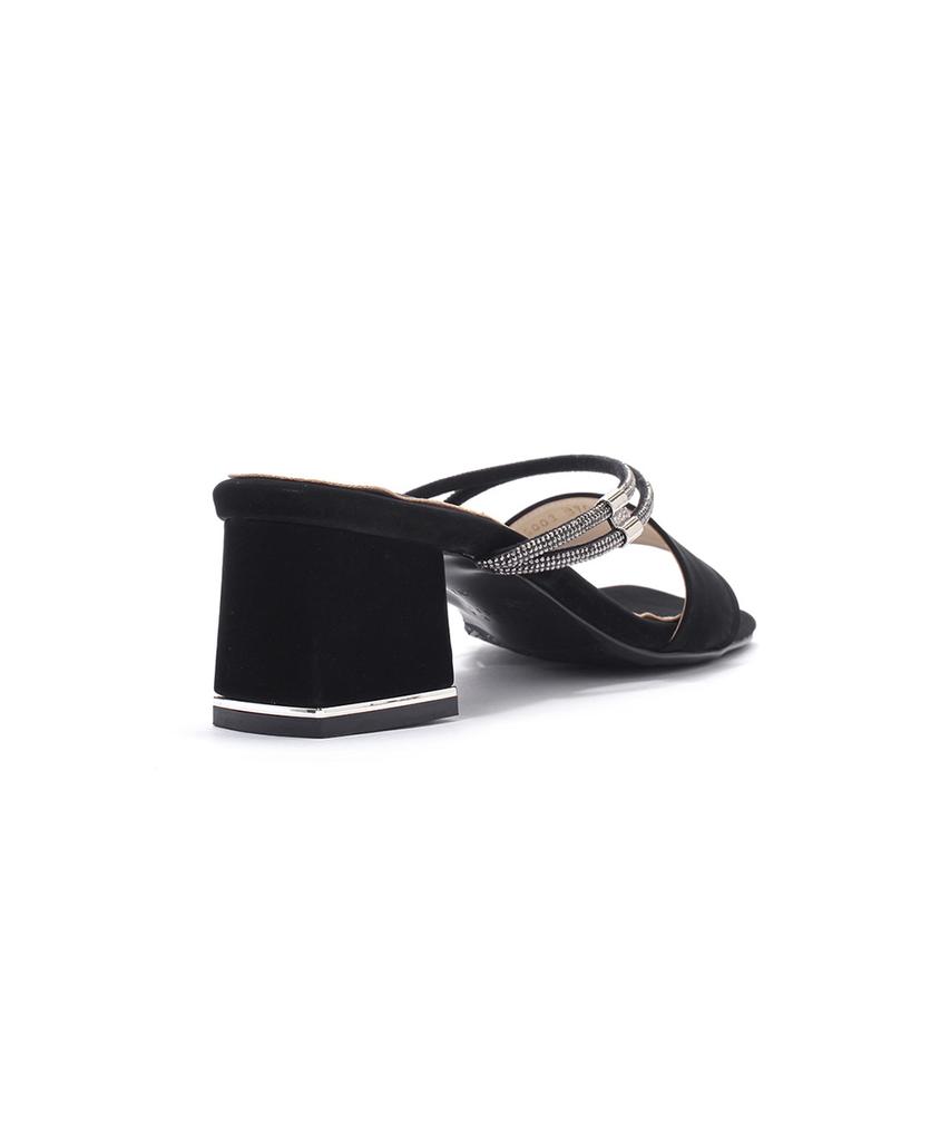 Saera Square Toe Cubic Double Strap Mule K56S003 (A Type)