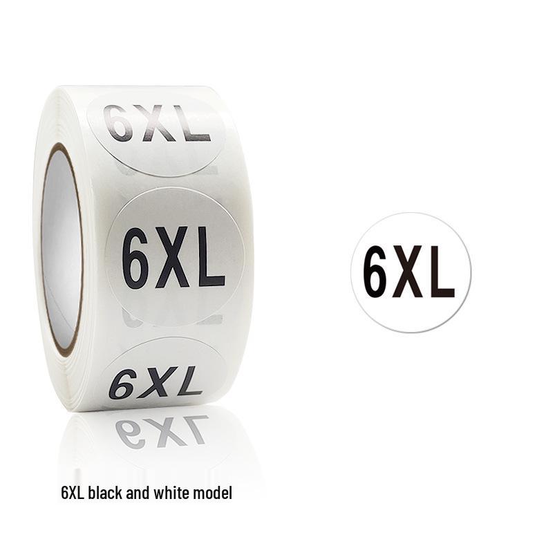 Univerzální velikost oblečení Kulaté samolepky v roli - Samolepicí etikety na oblečení
