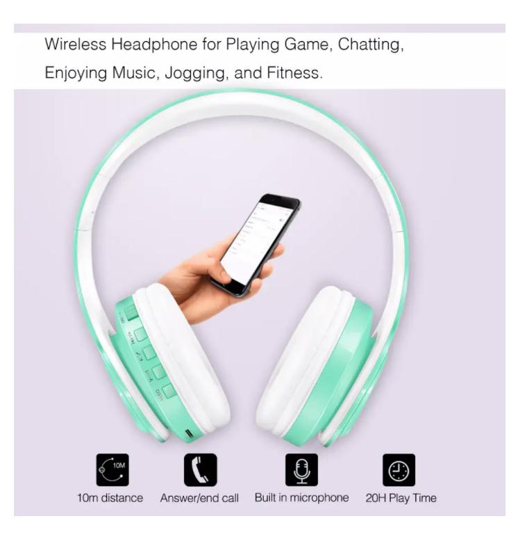 Refleshing Macaron Stereo Headset Bluetooth Earphone Headphone Wireless Handsfree Universal for Smart Device Mobile TV PC Tablet