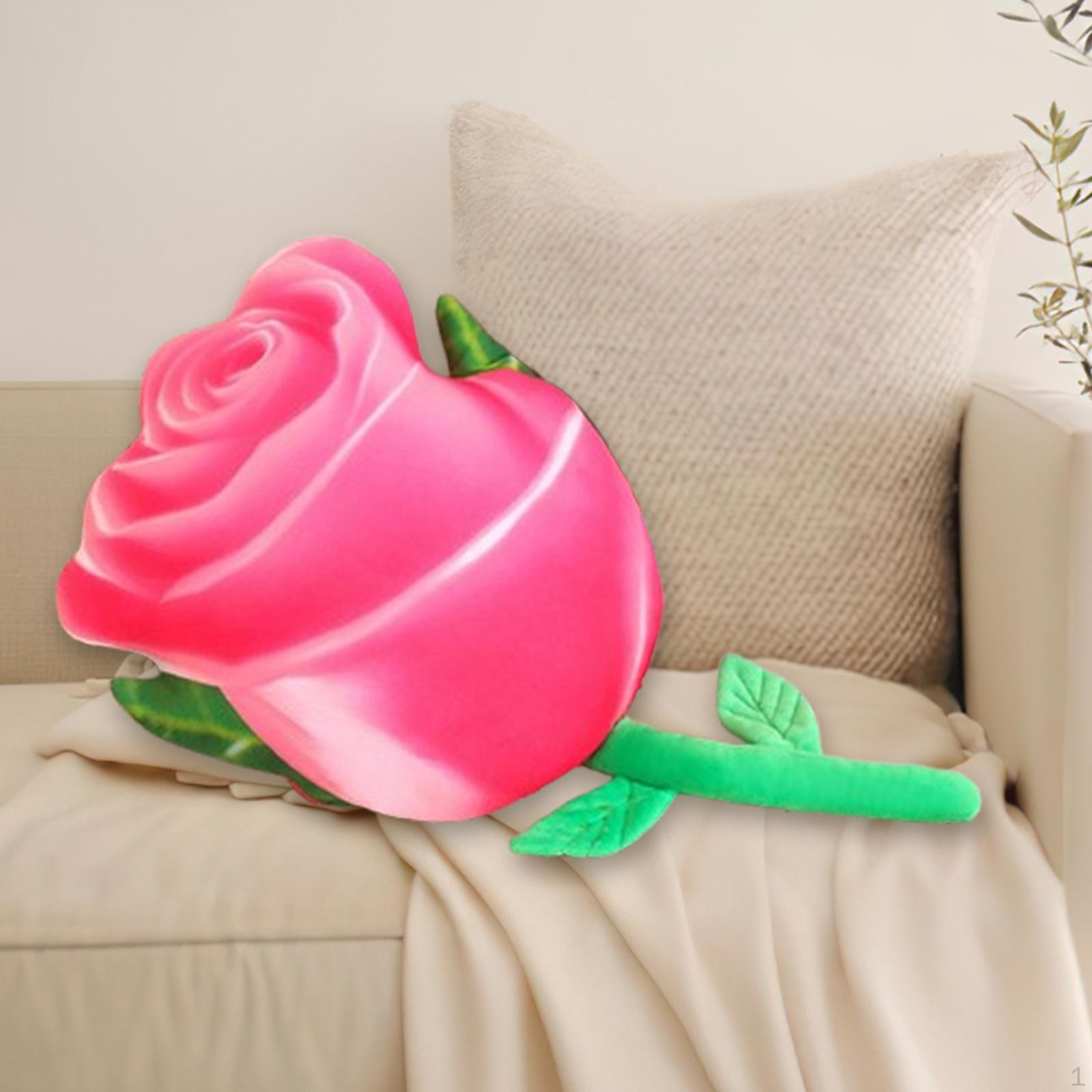 

Подушка-троянда для прикраси дому та комфорту на дивані чи в машині рожевий