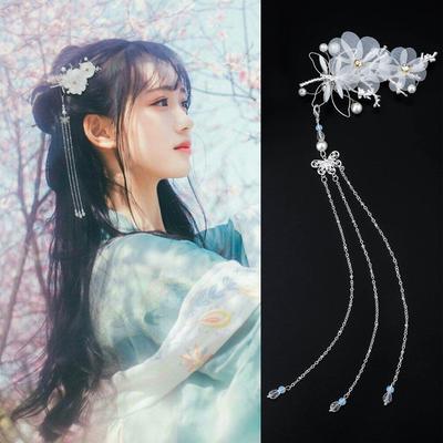 HANFU Long Tassel Dragonfly Hairpin Styling Tools Headwear Fashion Accessories Jewelry Hair Clip Hair  Styling Accessories